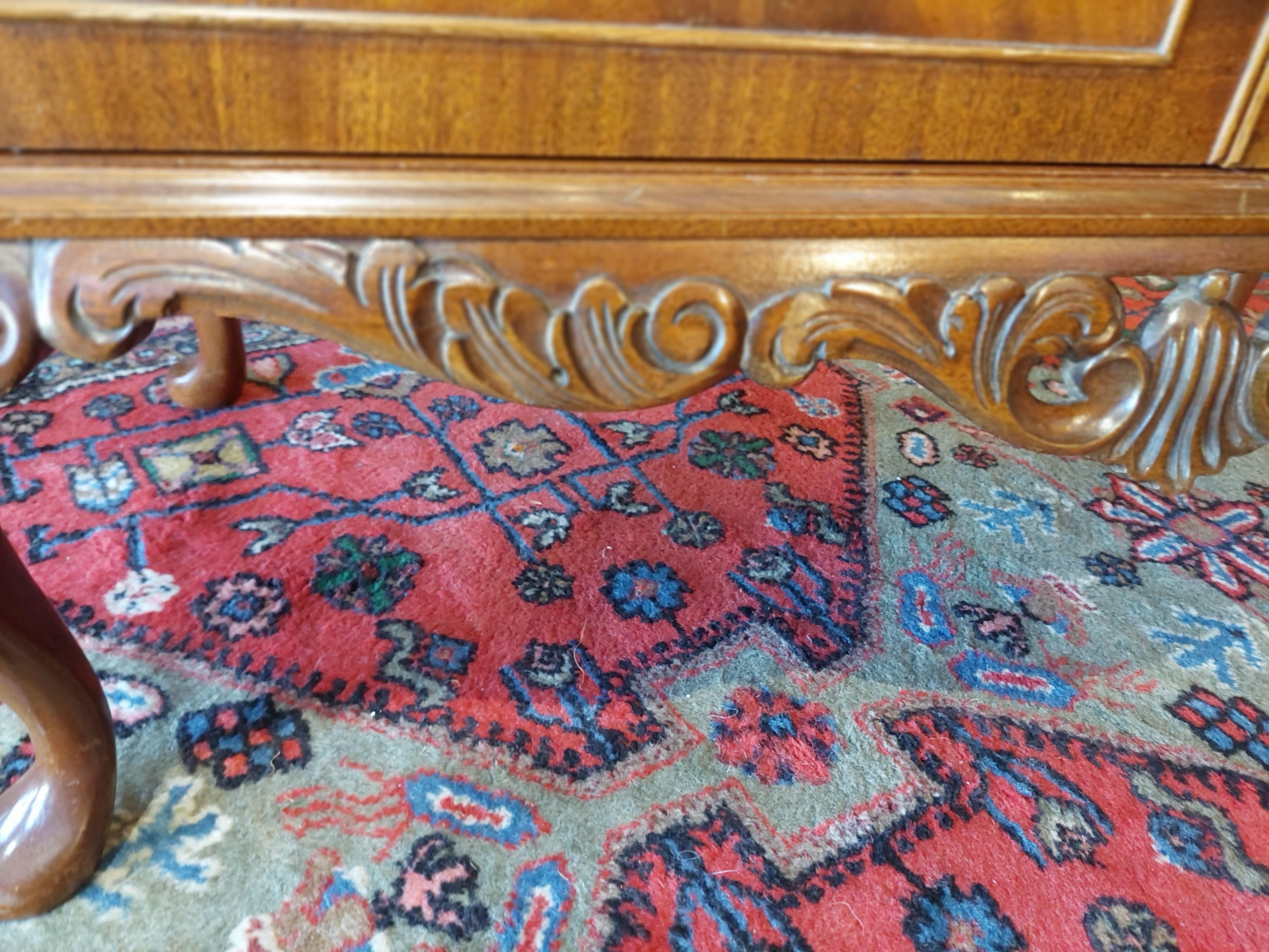 Early 20thC Queen Anne Style Mahogany Cocktail Cabinet 4