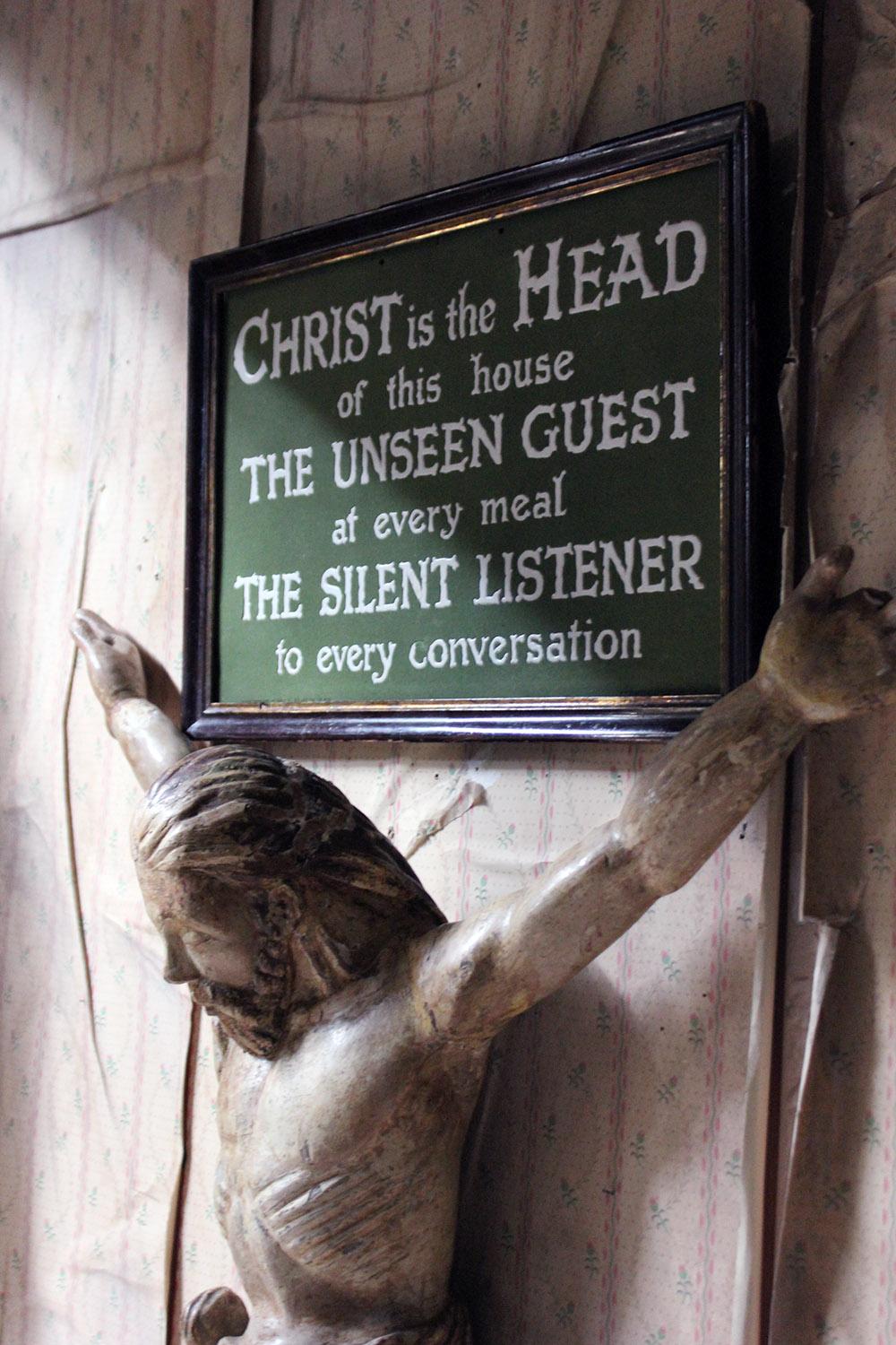 Religious Plaque; ‘Christ is the Head of this House’, circa 1915 8
