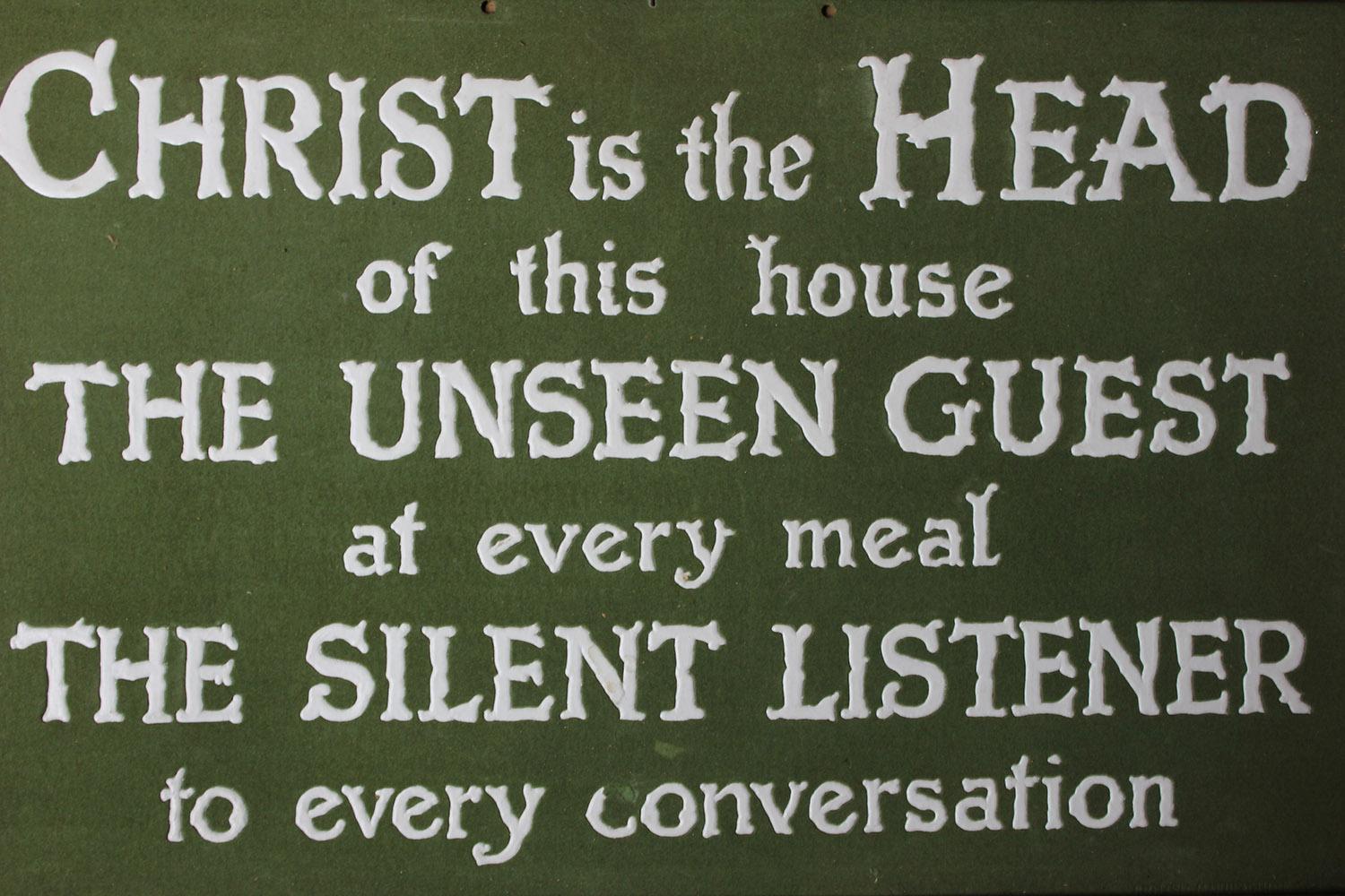 christ is the head of this house plaque