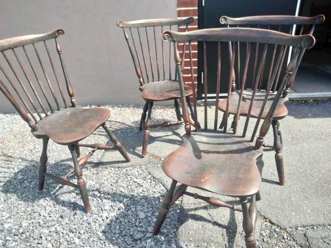 Fait main Début du 20e siècle Replicas de  Chaises Windsor à papillon du XVIIIe siècle en vente