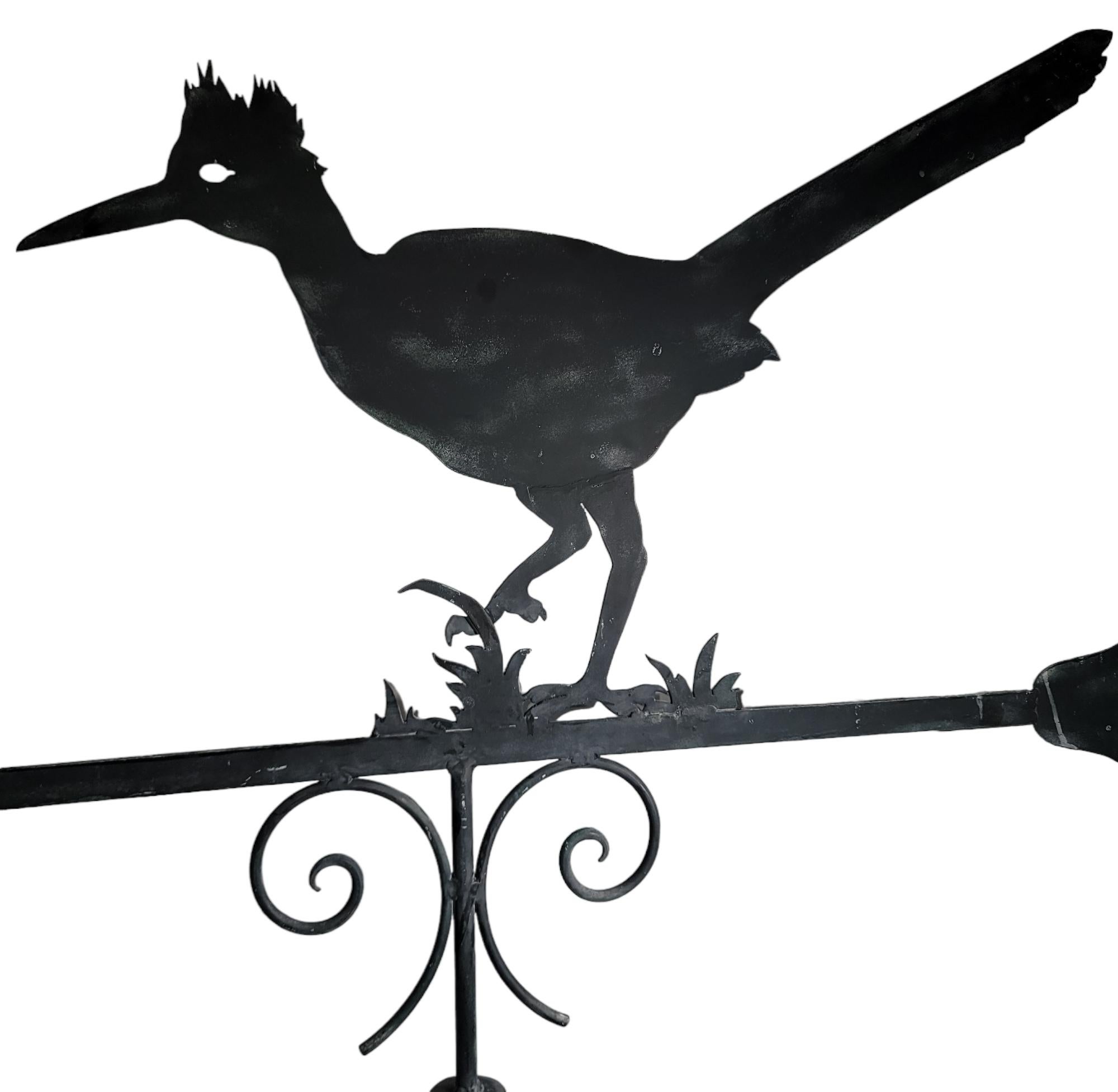 American Early 20Thc  Road Runner Weather Vane