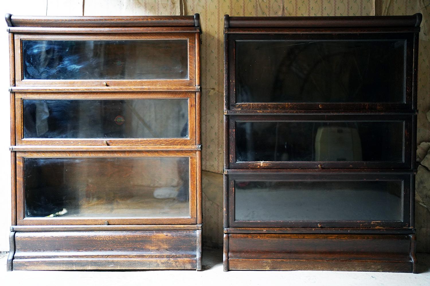 Early 20thC Set of Six Oak Stacking Barrister Bookcases by Globe Wernicke c.1910 10