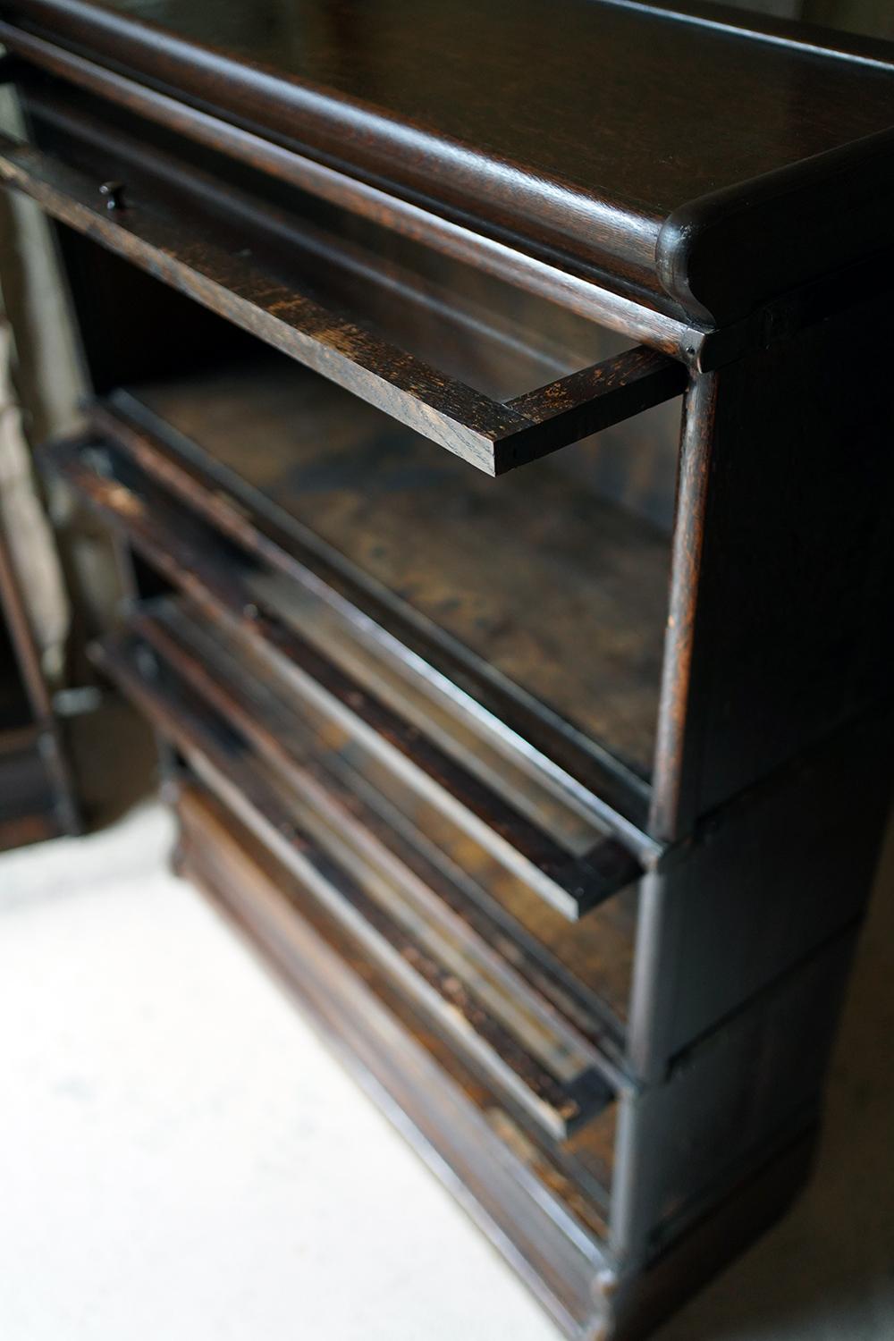 Early 20thC Set of Six Oak Stacking Barrister Bookcases by Globe Wernicke c.1910 13