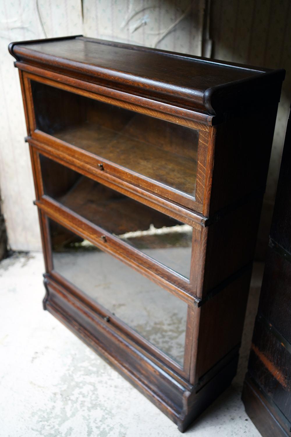 Early 20thC Set of Six Oak Stacking Barrister Bookcases by Globe Wernicke c.1910 2