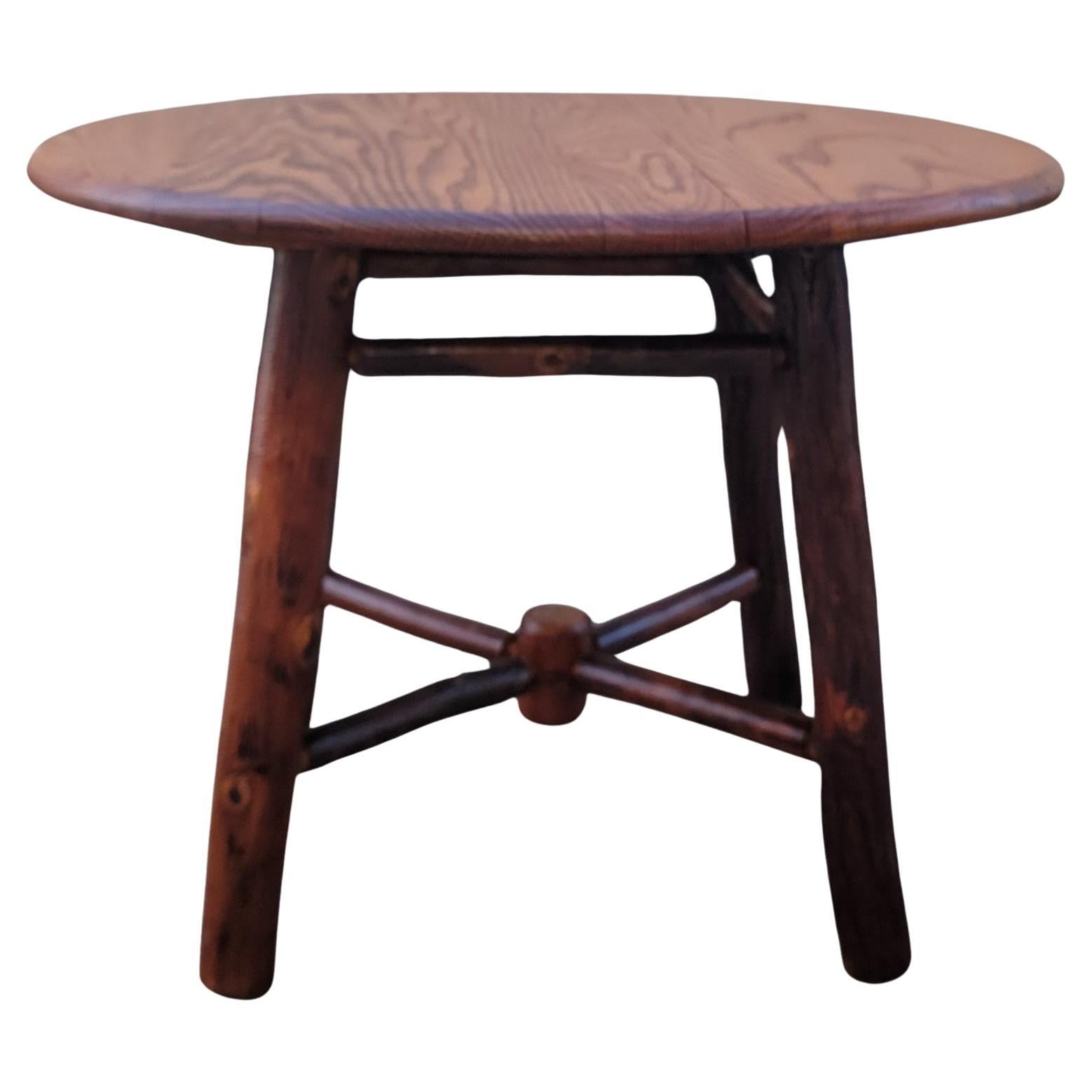Early 20Thc Signed Old Hickory Table For Sale