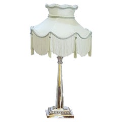 Early 20th Century Silver Plate Table Lamp