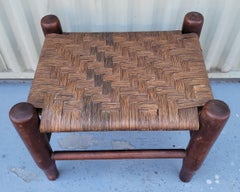 Early 20thc Walnut Foot Stool