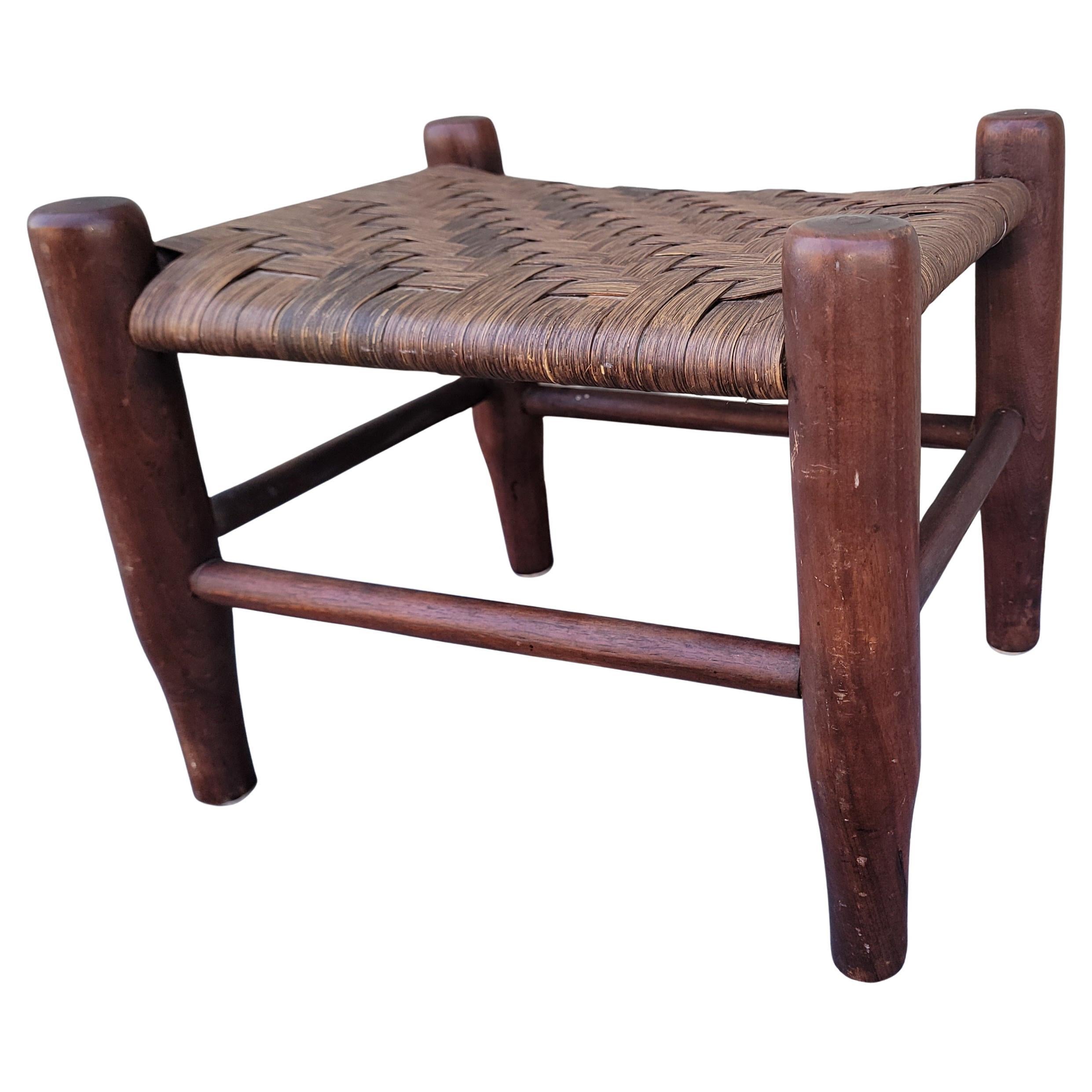 Early 20thc Walnut Foot Stool