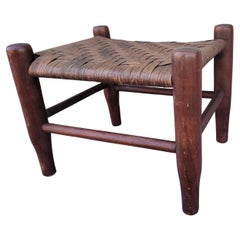 Early 20thc Walnut Foot Stool