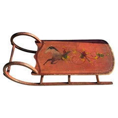 Early 20thc Wooden Salmon Sled