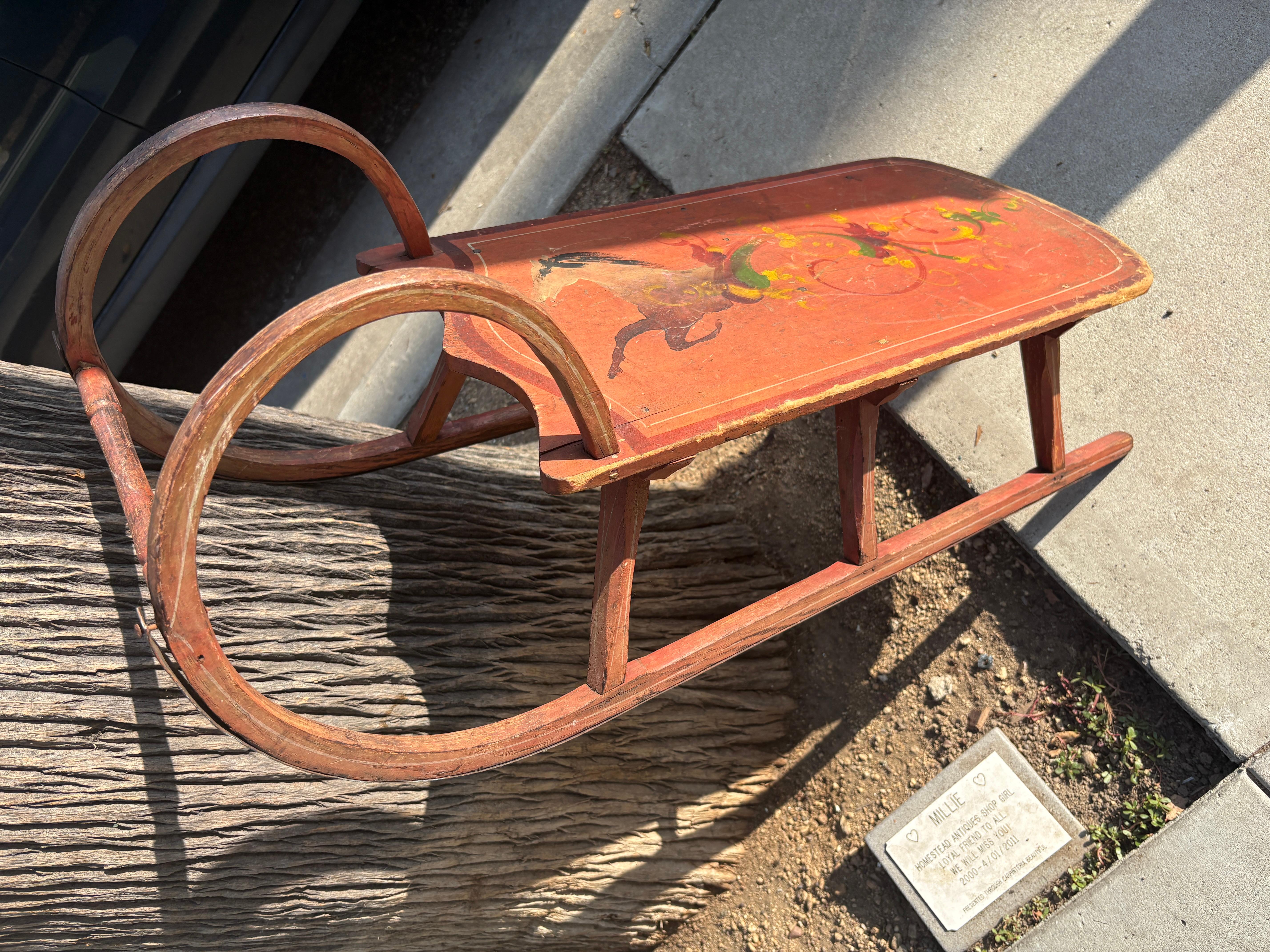 20ième siècle Traîneau à saumon en bois du début du 20e siècle en vente