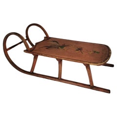 Early 20thc Wooden Salmon Sled