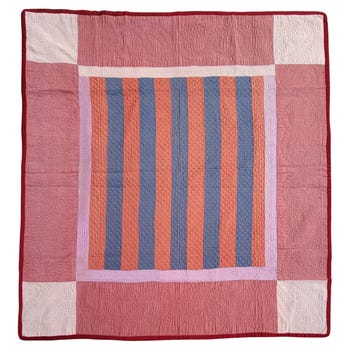 Amish Wool Bars Quilt, 1920s