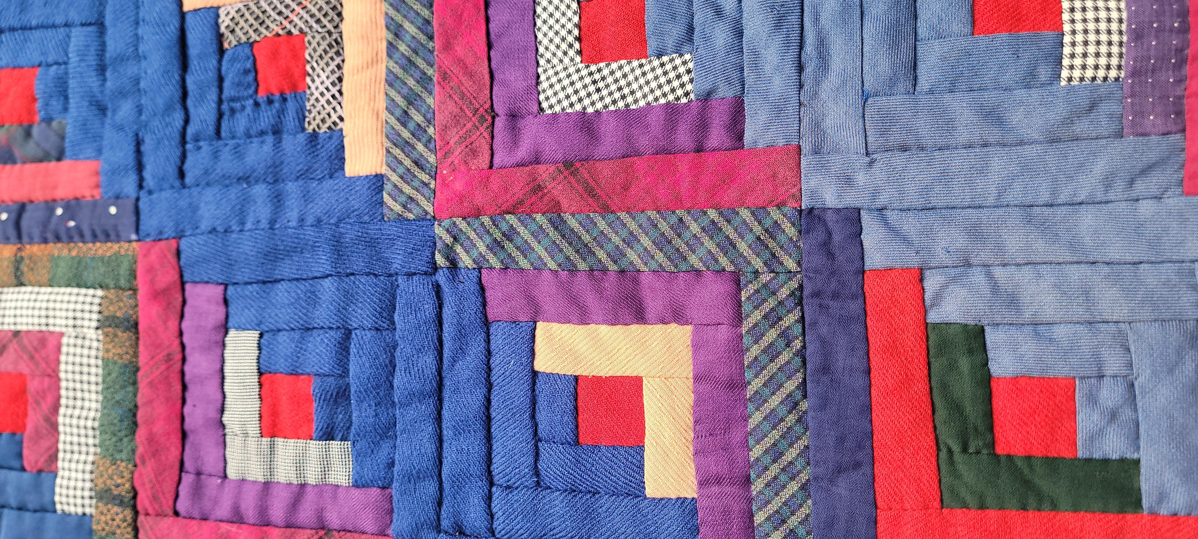 Americano Trapunta di lana per la costruzione di un fienile della Cabine di Legno dei primi anni del XX secolo in vendita