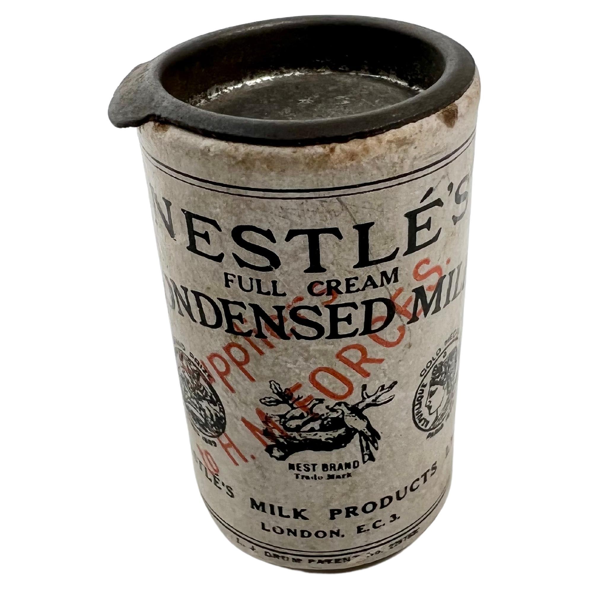 Early 20trh Century English Antique Nestle's Condensed Milk Container