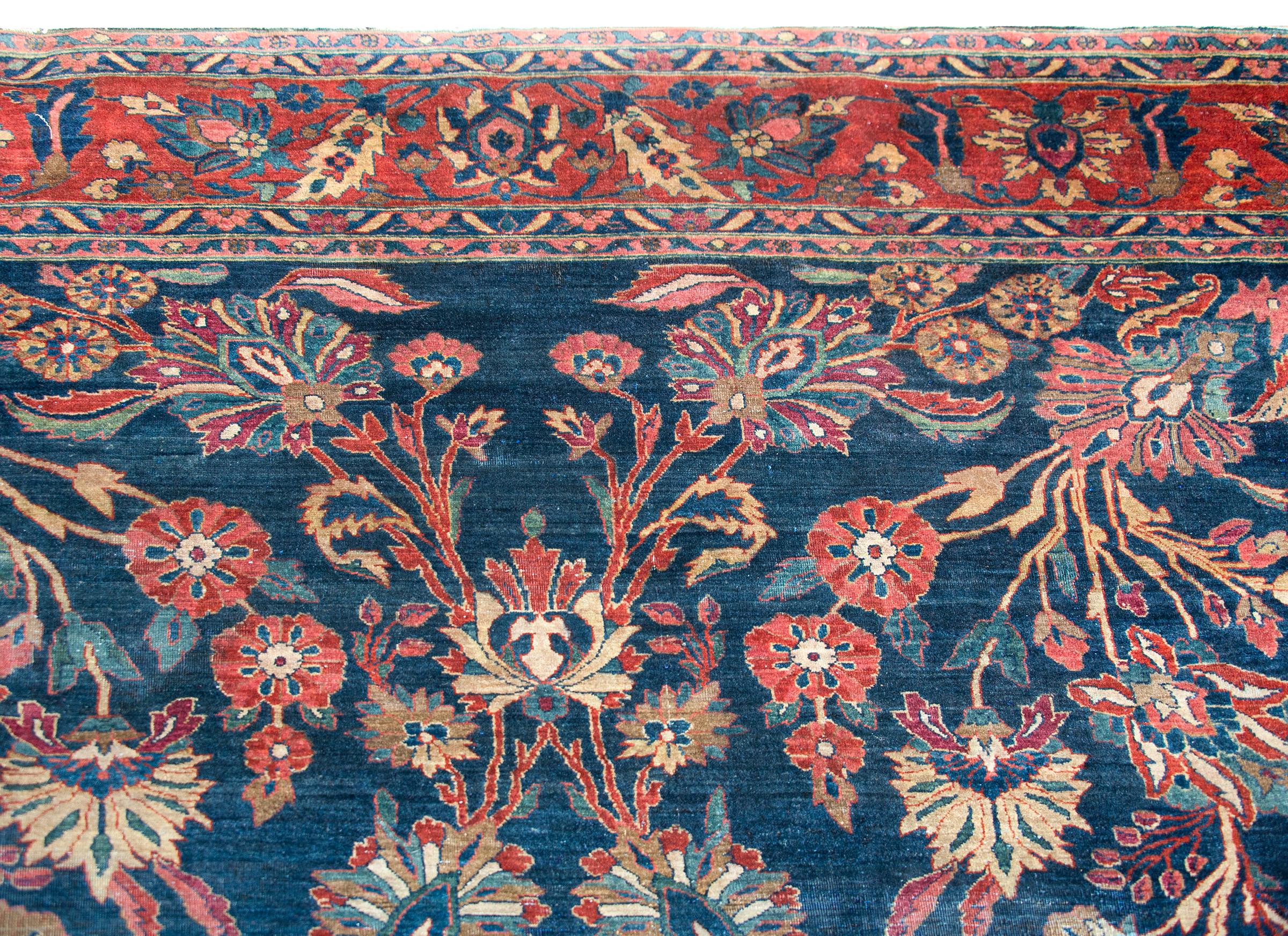 20th Century Early 20ty Century Persian Mohajeran Rug For Sale