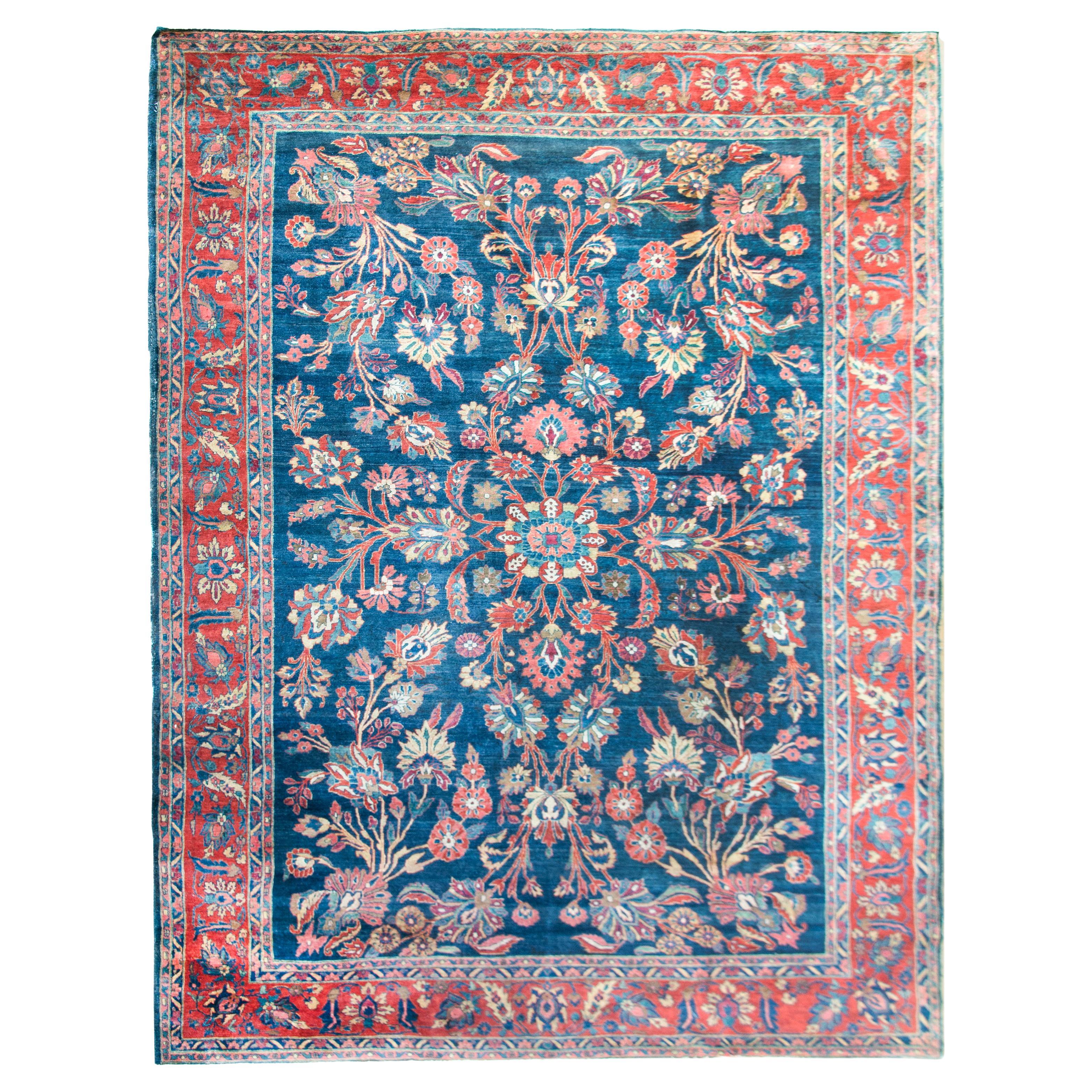 Early 20ty Century Persian Mohajeran Rug For Sale