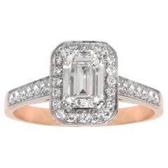 Early 21st Century 1.64ct Emerald Cut Diamond Ring Circa 2000s