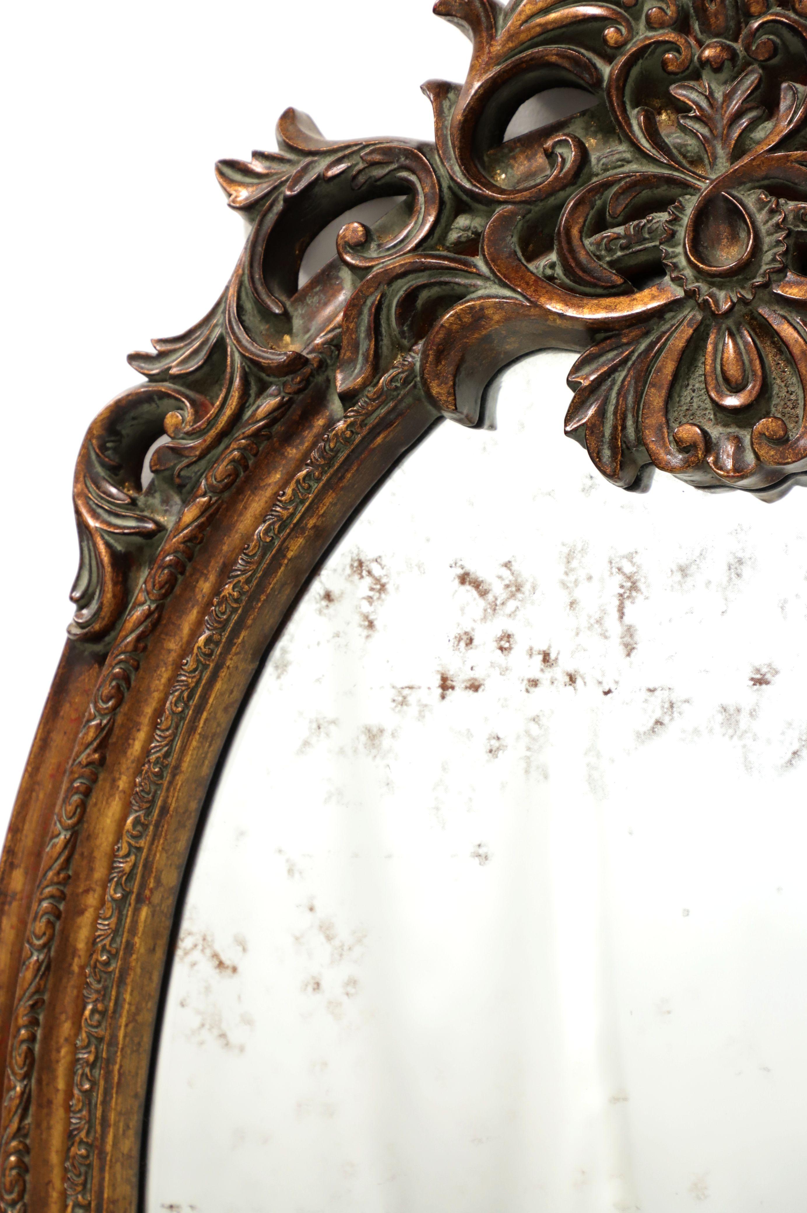 round baroque mirror