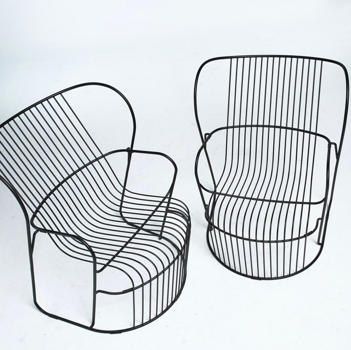 Mid-Century Modern Early 21st Century Bjorn Dahlstrom for Nola Cascade Armchairs, a Pair For Sale