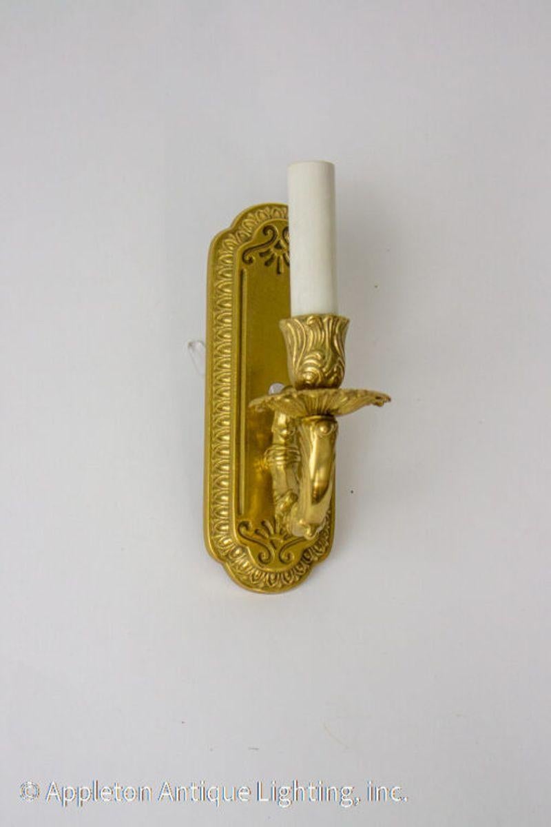 Rococo Revival Early 21st Century Brass Single Arm Custom Sconce For Sale