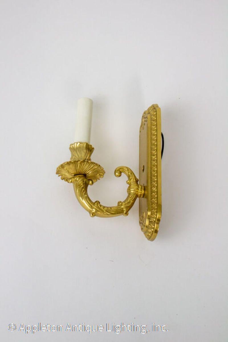 American Early 21st Century Brass Single Arm Custom Sconce For Sale