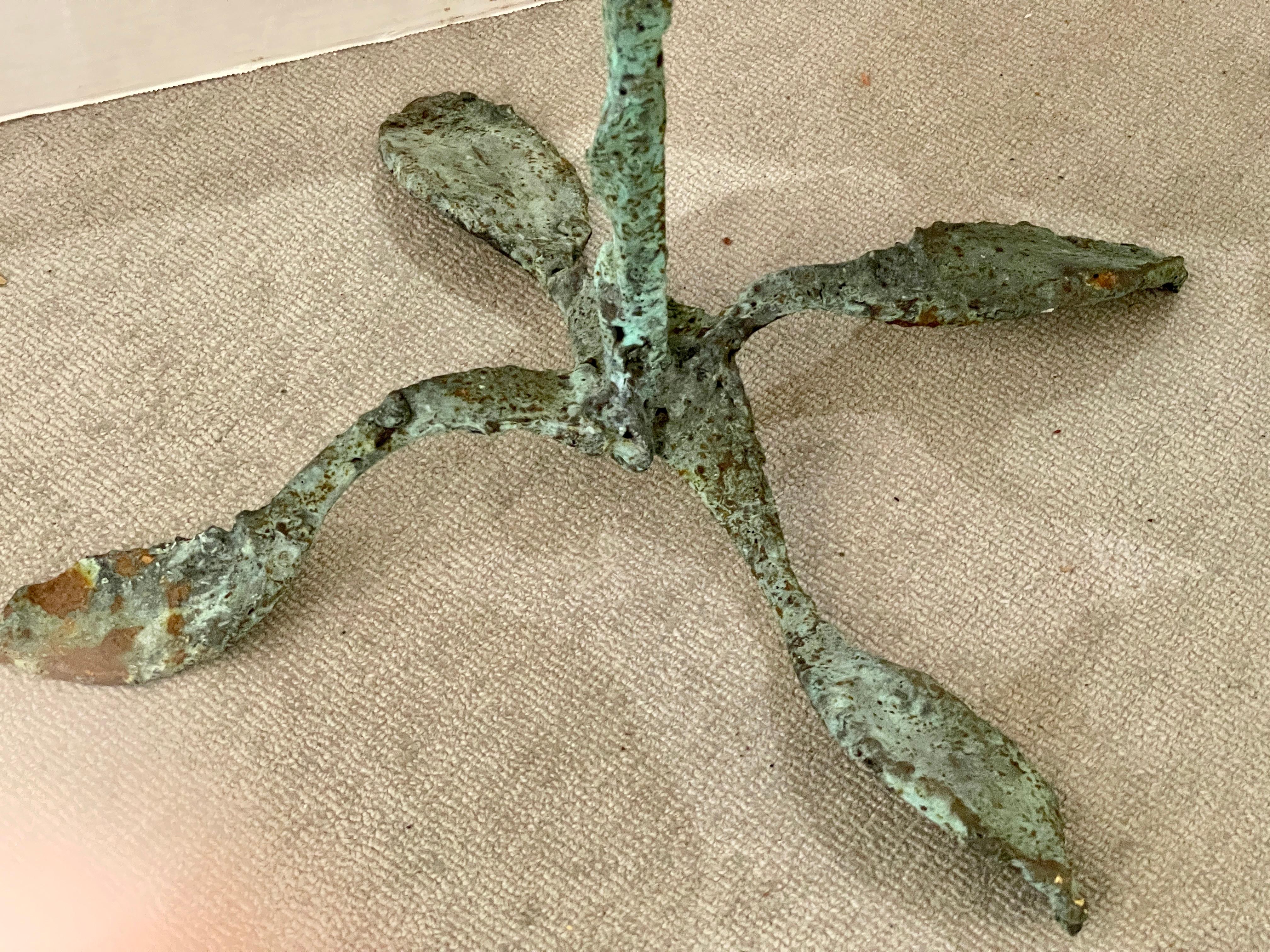 Early 21st Century Bronze Artist Made Brutalist Style Butterfly Side Tables 9
