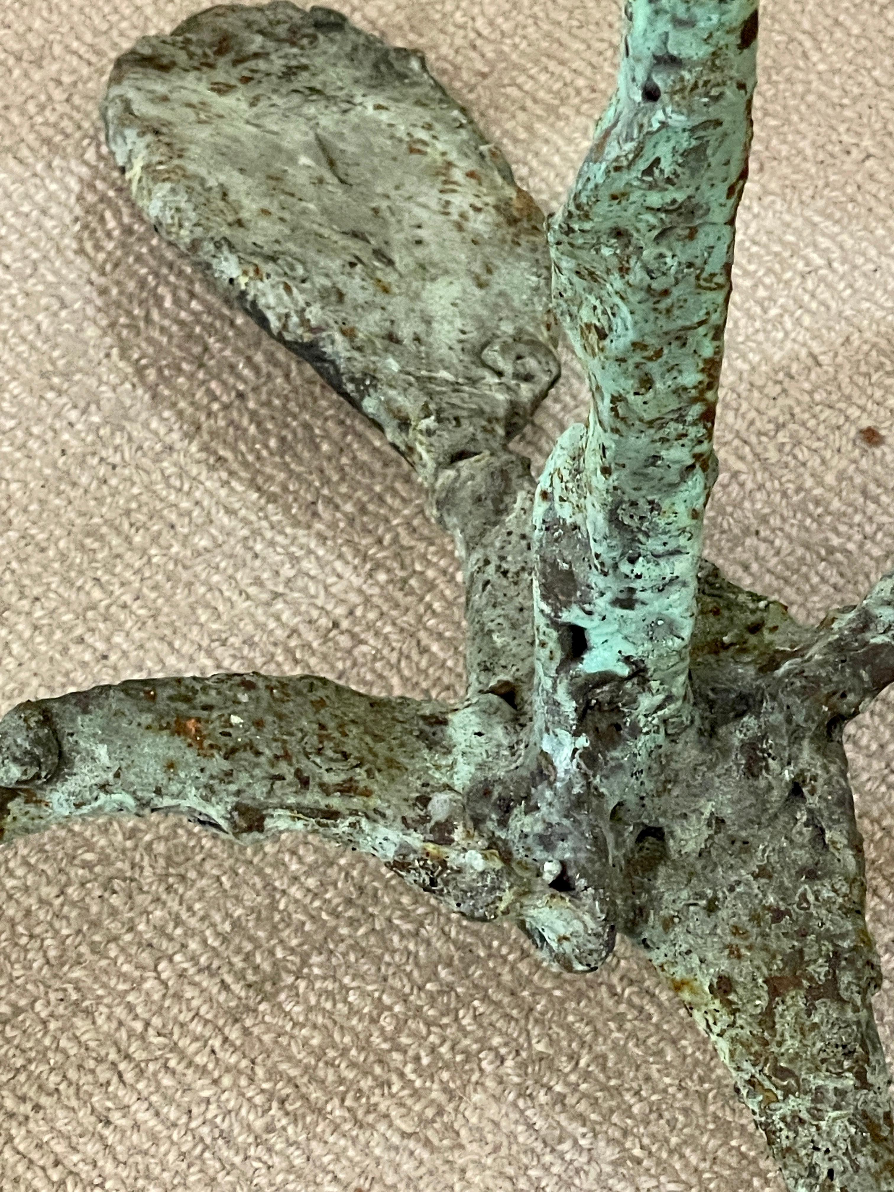 Early 21st Century Bronze Artist Made Brutalist Style Butterfly Side Tables 10