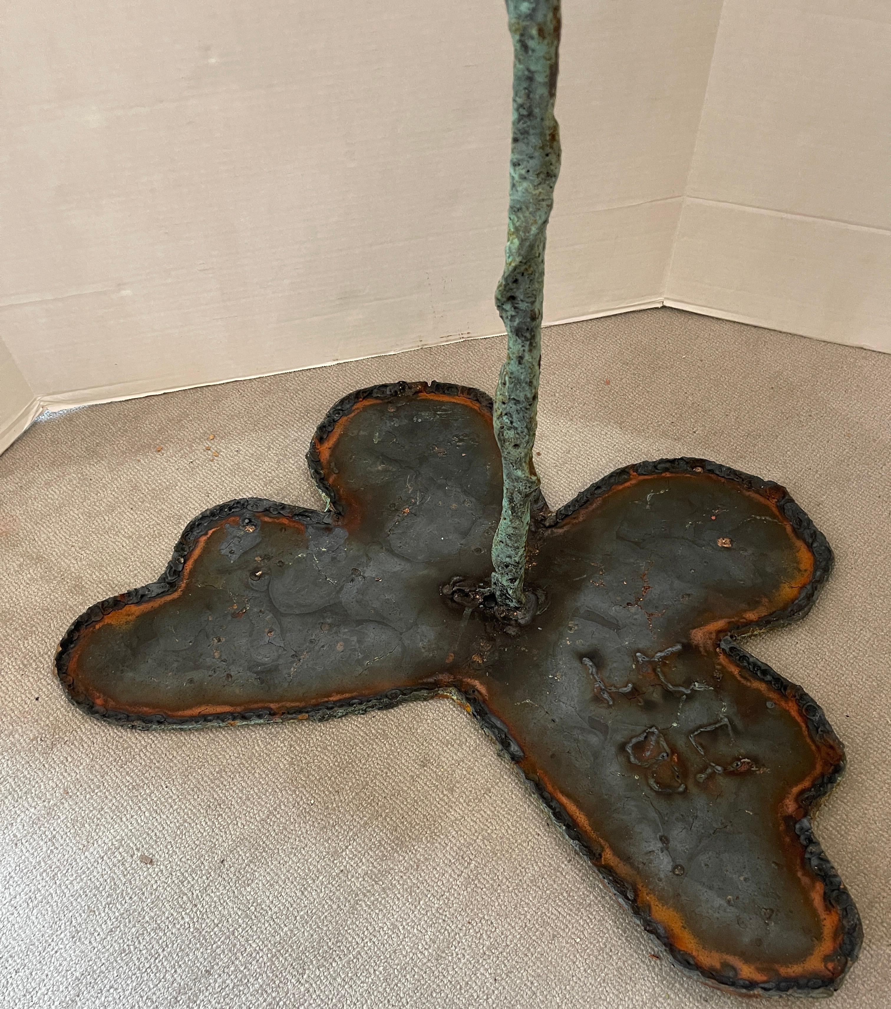 Early 21st Century Bronze Artist Made Brutalist Style Butterfly Side Tables 13