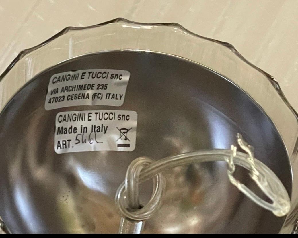 Early 21st Century Cangini E Tucci Italian Smoked Glass Chandelier 8