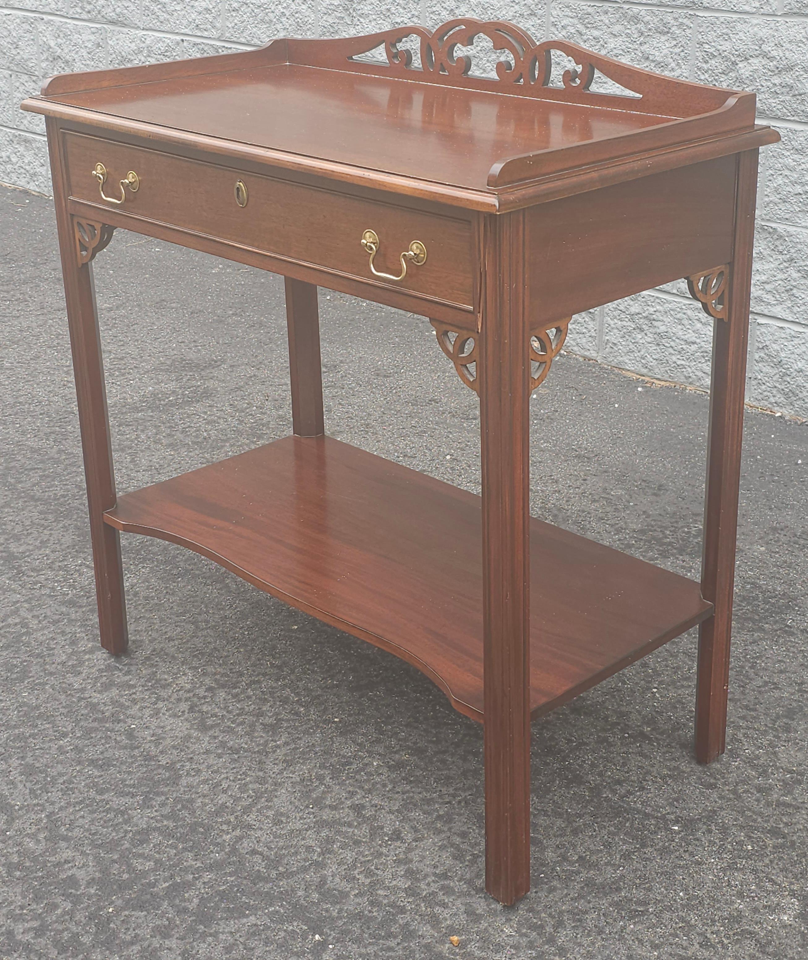 Other Early 21st Century Chippendale Mahogany Server  / Drybar For Sale