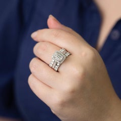 Early 21st Century Double Row Diamond Ring Circa 2000s