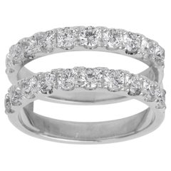 Early 21st Century Double Row Diamond Ring Circa 2000s