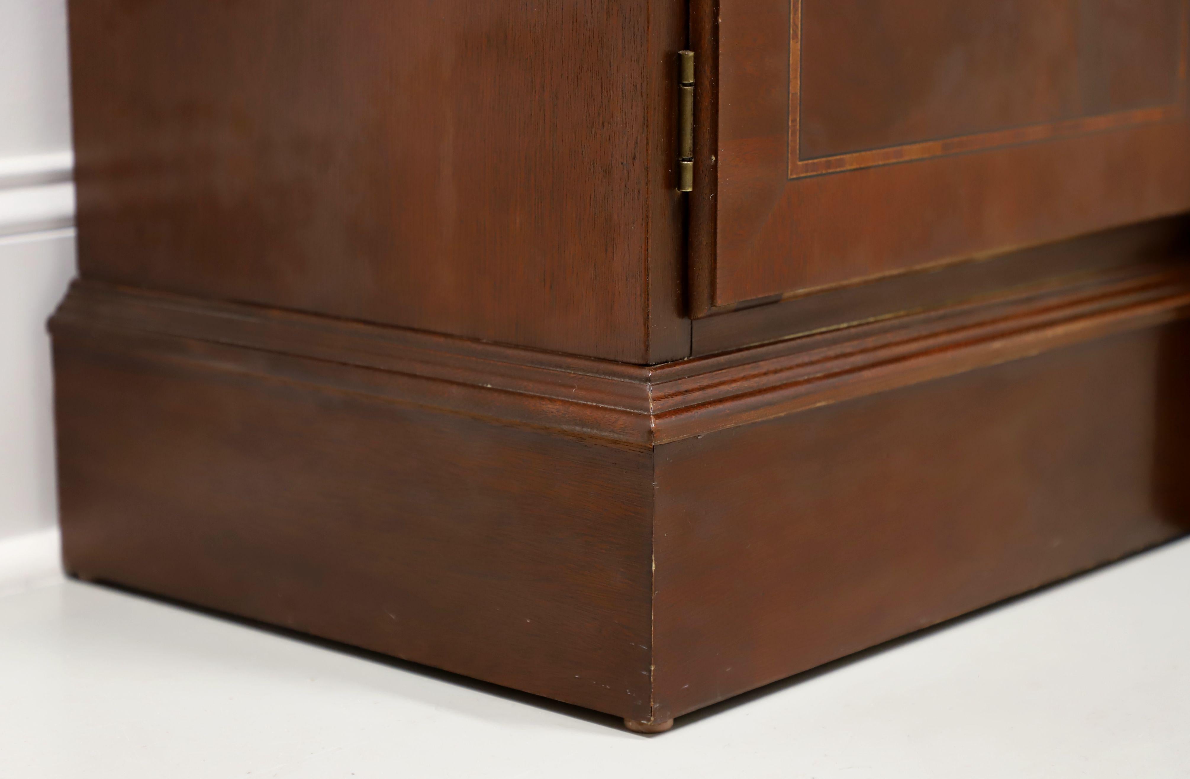 Early 21st Century Inlaid Mahogany Chippendale Breakfront China Cabinet For Sale 2