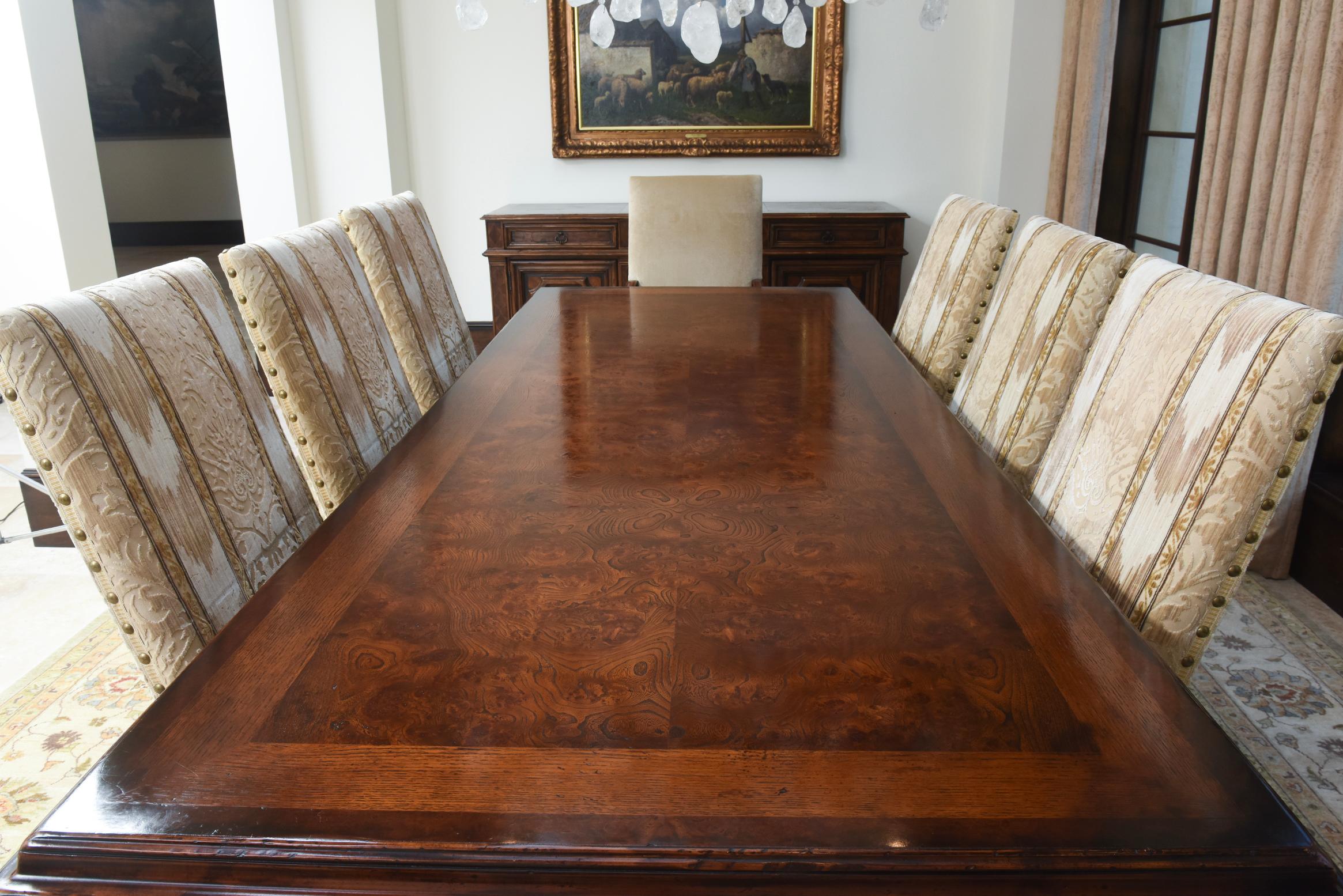 Table de réfectoire italienne en noyer du début du 21e siècle par Bussandri en vente 4