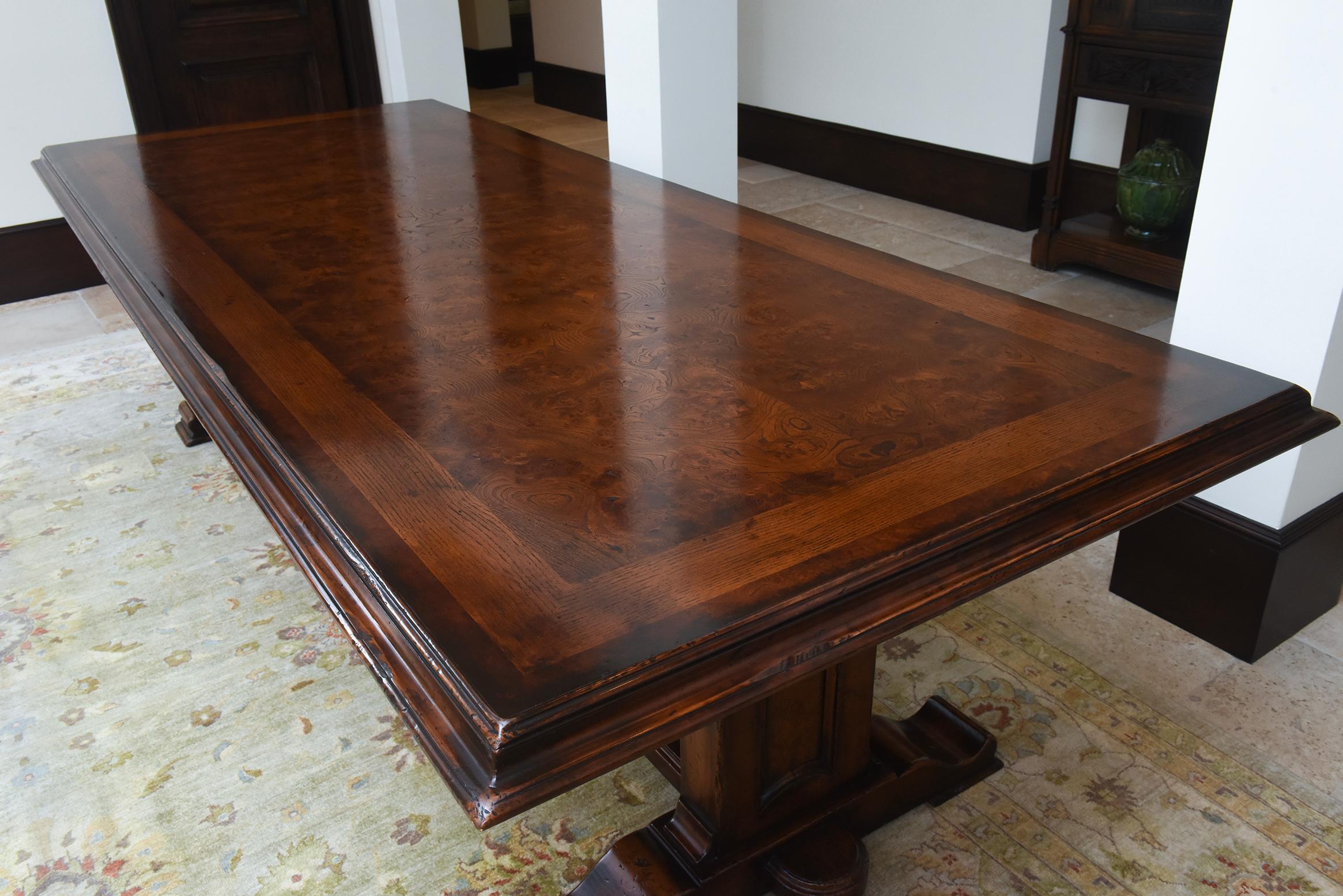 Table de réfectoire italienne en noyer du début du 21e siècle par Bussandri en vente 6