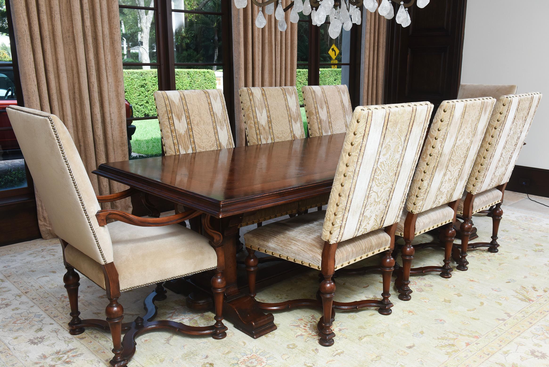 Noyer Table de réfectoire italienne en noyer du début du 21e siècle par Bussandri en vente