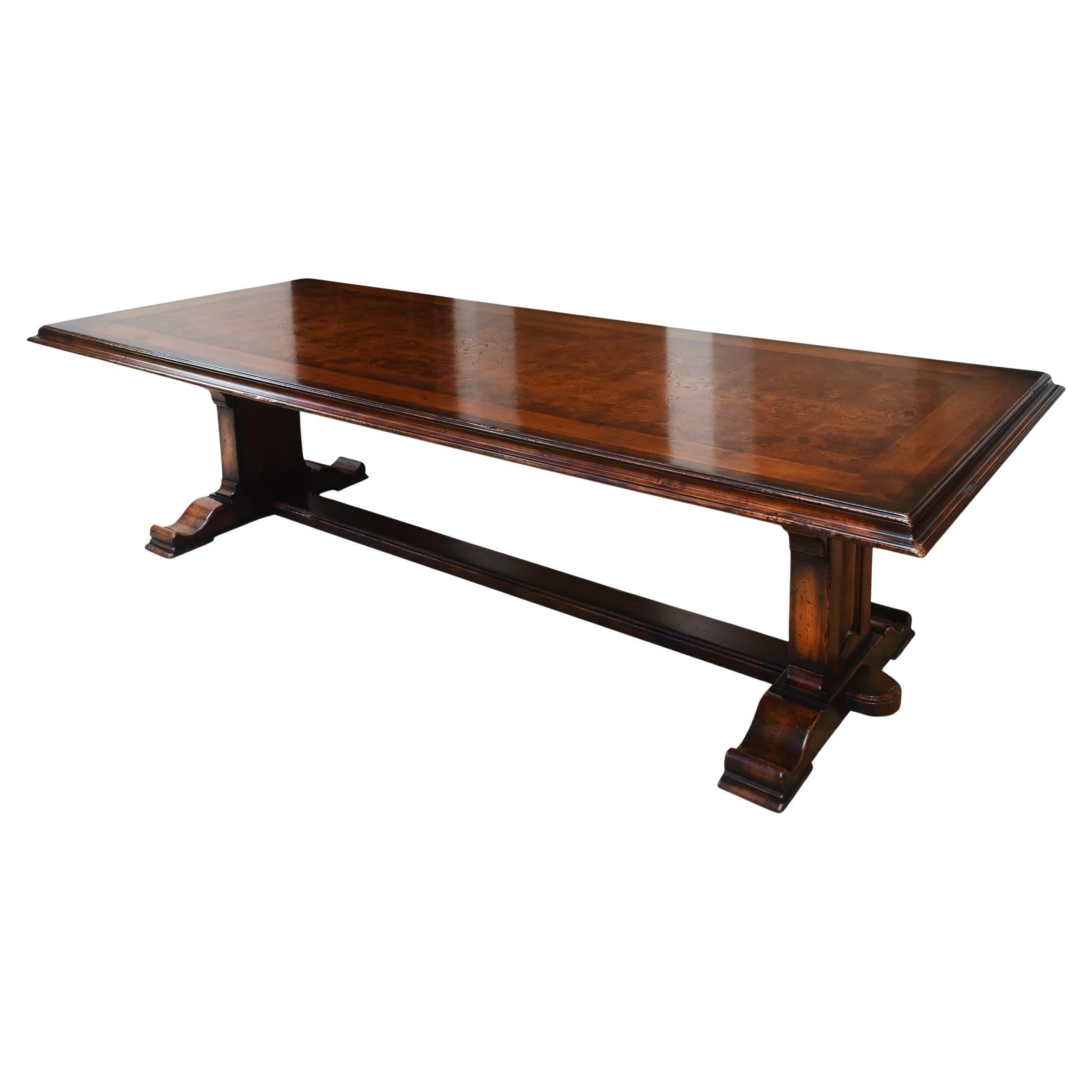 Early 21st Century Italian Walnut Refectory Table by Bussandri