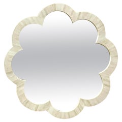 Early 21st Century Kouboo Flower Tessellated Bone Wall Mirror