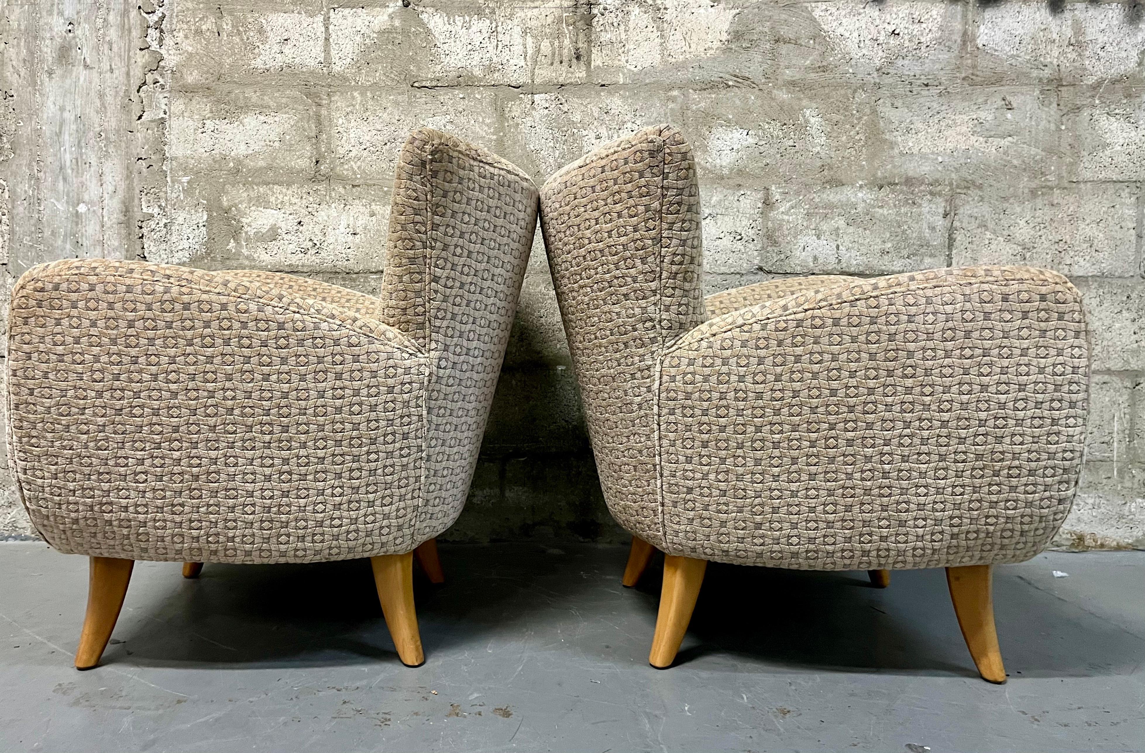 Early 21st Century Lounge Chairs by Nancy Corzine in the Ernst Schawdron Style 3