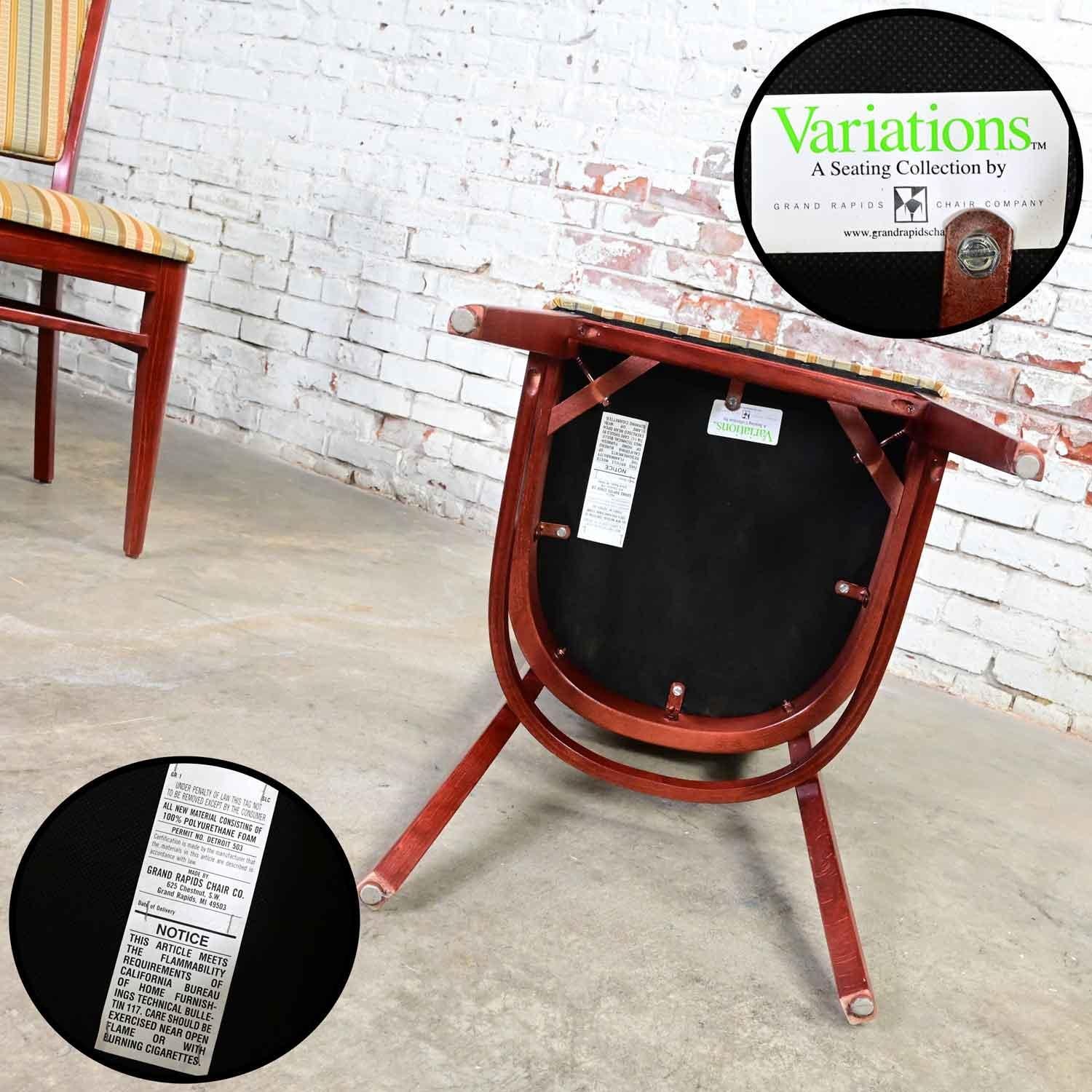 Early 21st Century Modern Grand Rapids Chair Co Variations Coll Dining Chairs For Sale 7