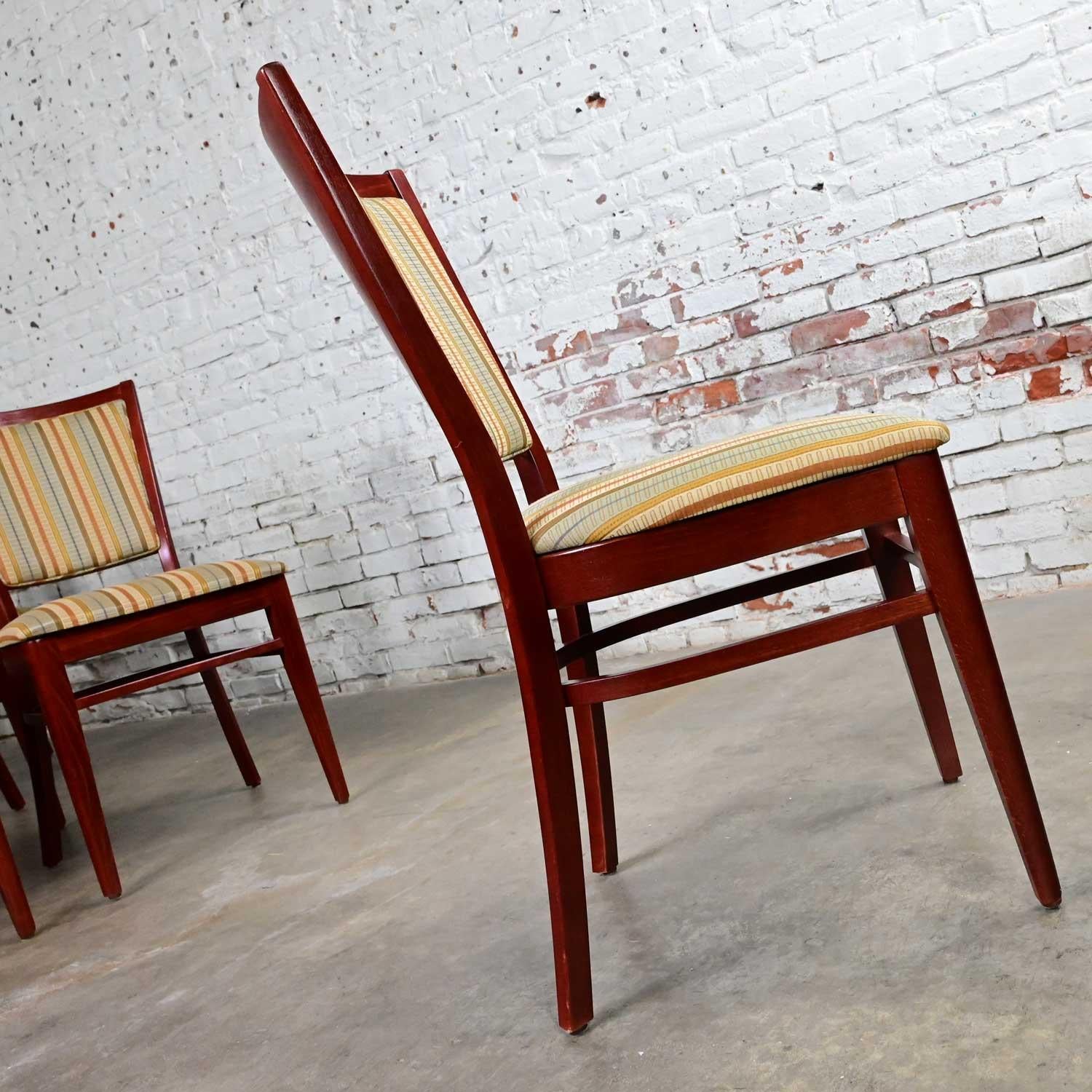 Fabric Early 21st Century Modern Grand Rapids Chair Co Variations Coll Dining Chairs For Sale