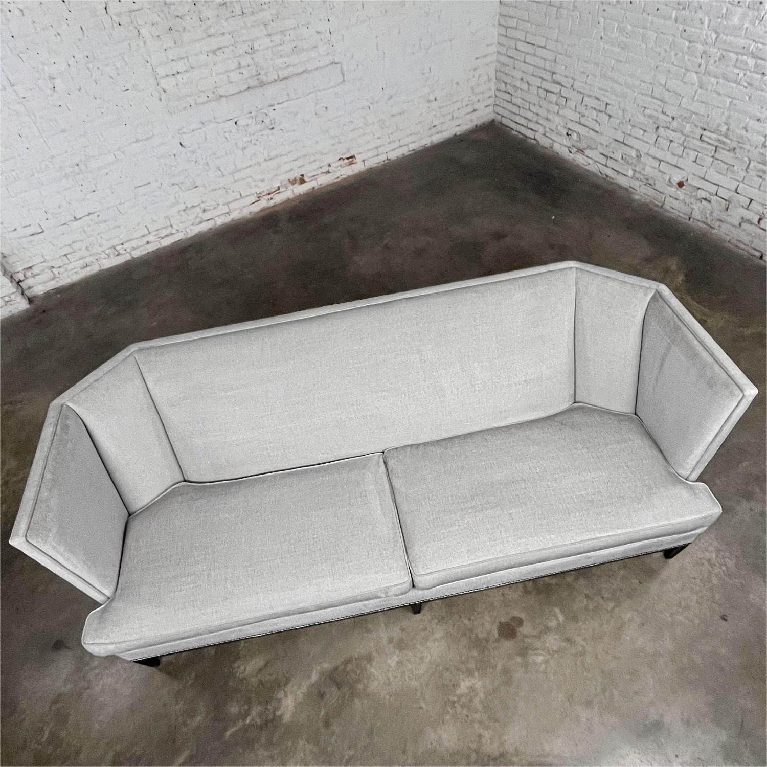 Early 21st Century Modern Modified Tuxedo Style Malbec Sofa by Hickory Chair For Sale 1
