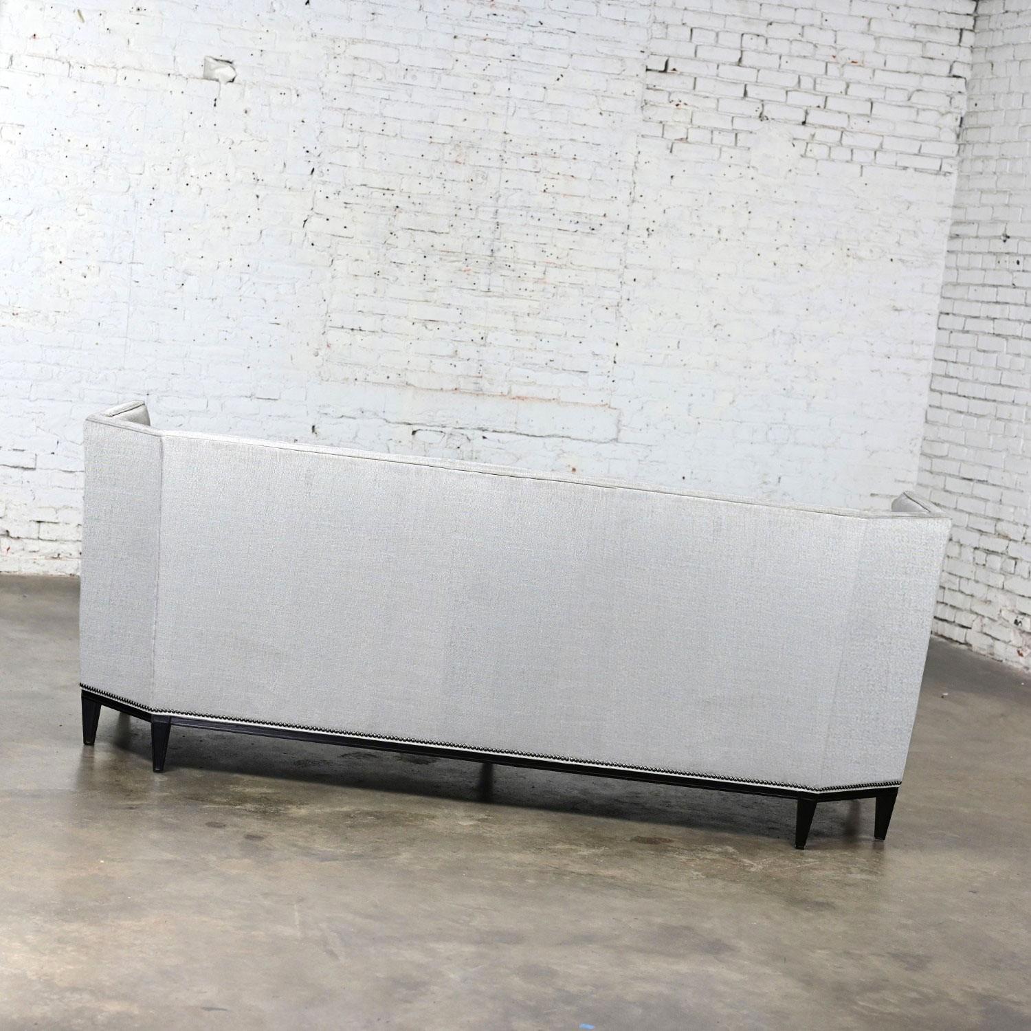 Early 21st Century Modern Modified Tuxedo Style Malbec Sofa by Hickory Chair For Sale 8