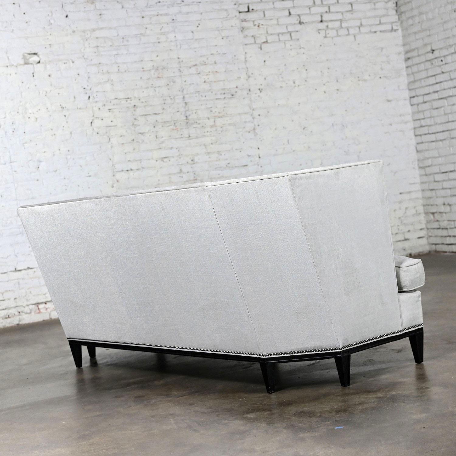 Early 21st Century Modern Modified Tuxedo Style Malbec Sofa by Hickory Chair For Sale 9