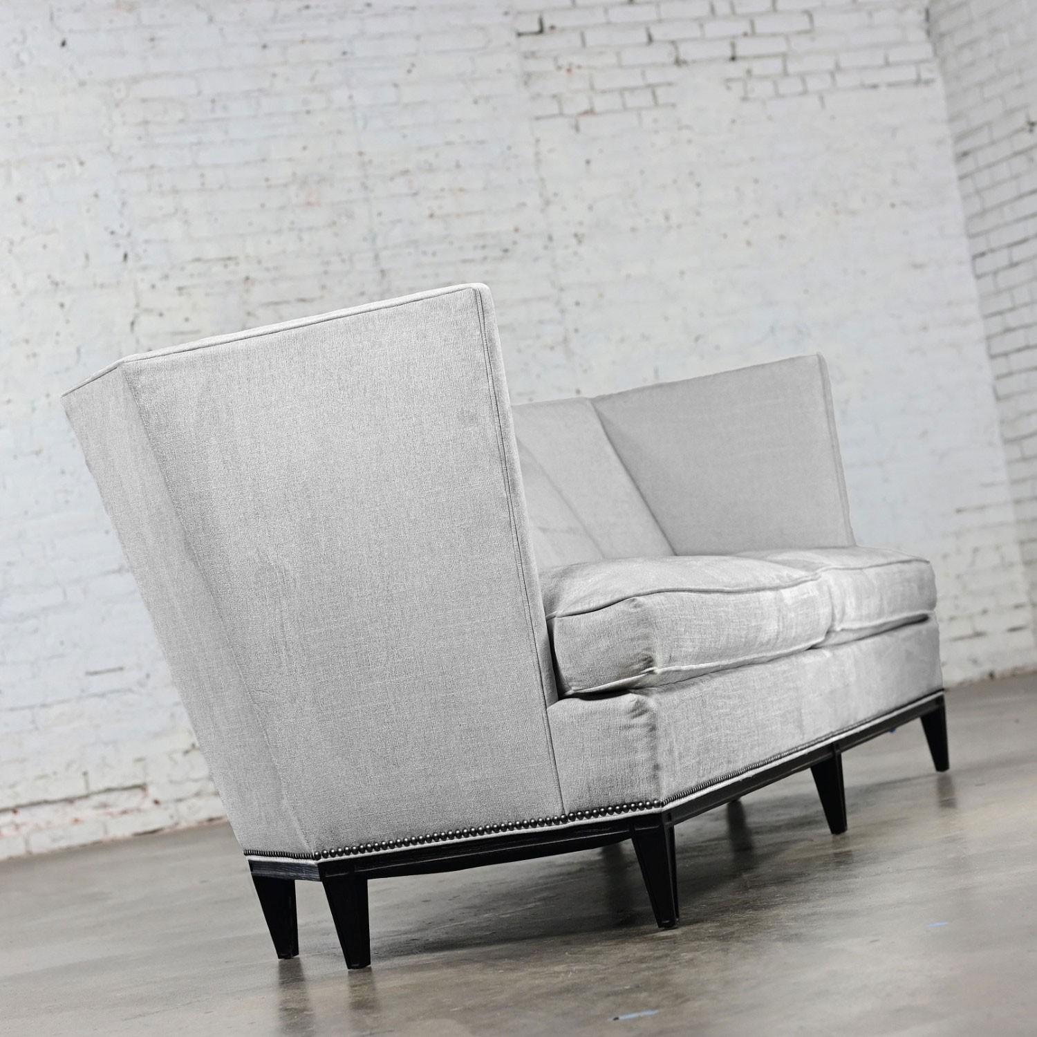 Early 21st Century Modern Modified Tuxedo Style Malbec Sofa by Hickory Chair For Sale 10