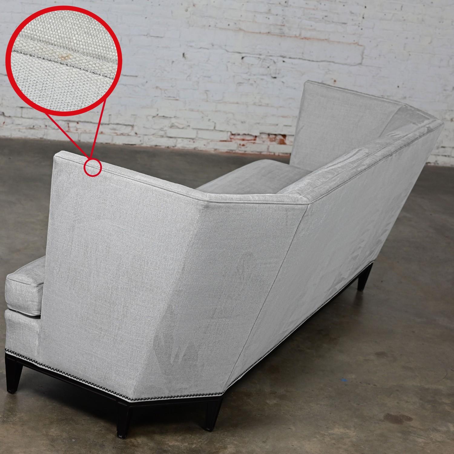 Early 21st Century Modern Modified Tuxedo Style Malbec Sofa by Hickory Chair For Sale 12
