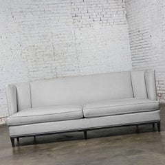 Early 21st Century Modern Modified Tuxedo Style Malbec Sofa by Hickory Chair