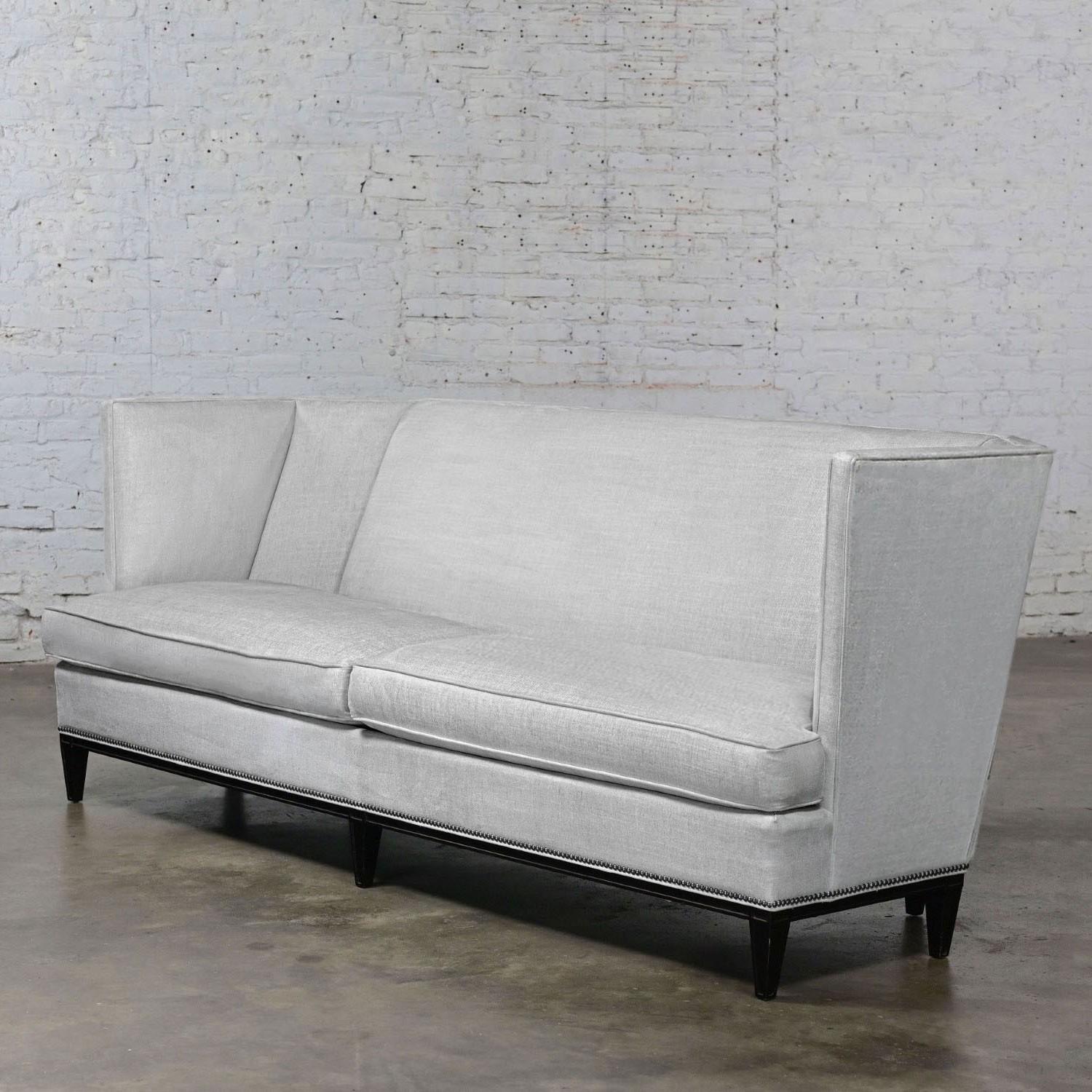 Early 21st Century Modern Modified Tuxedo Style Malbec Sofa by Hickory Chair For Sale 2