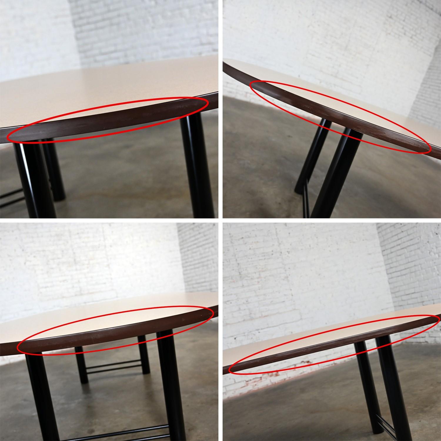 Early 21st Century Modern Surfacetech Racetrack Top Conference or Dining Table 13